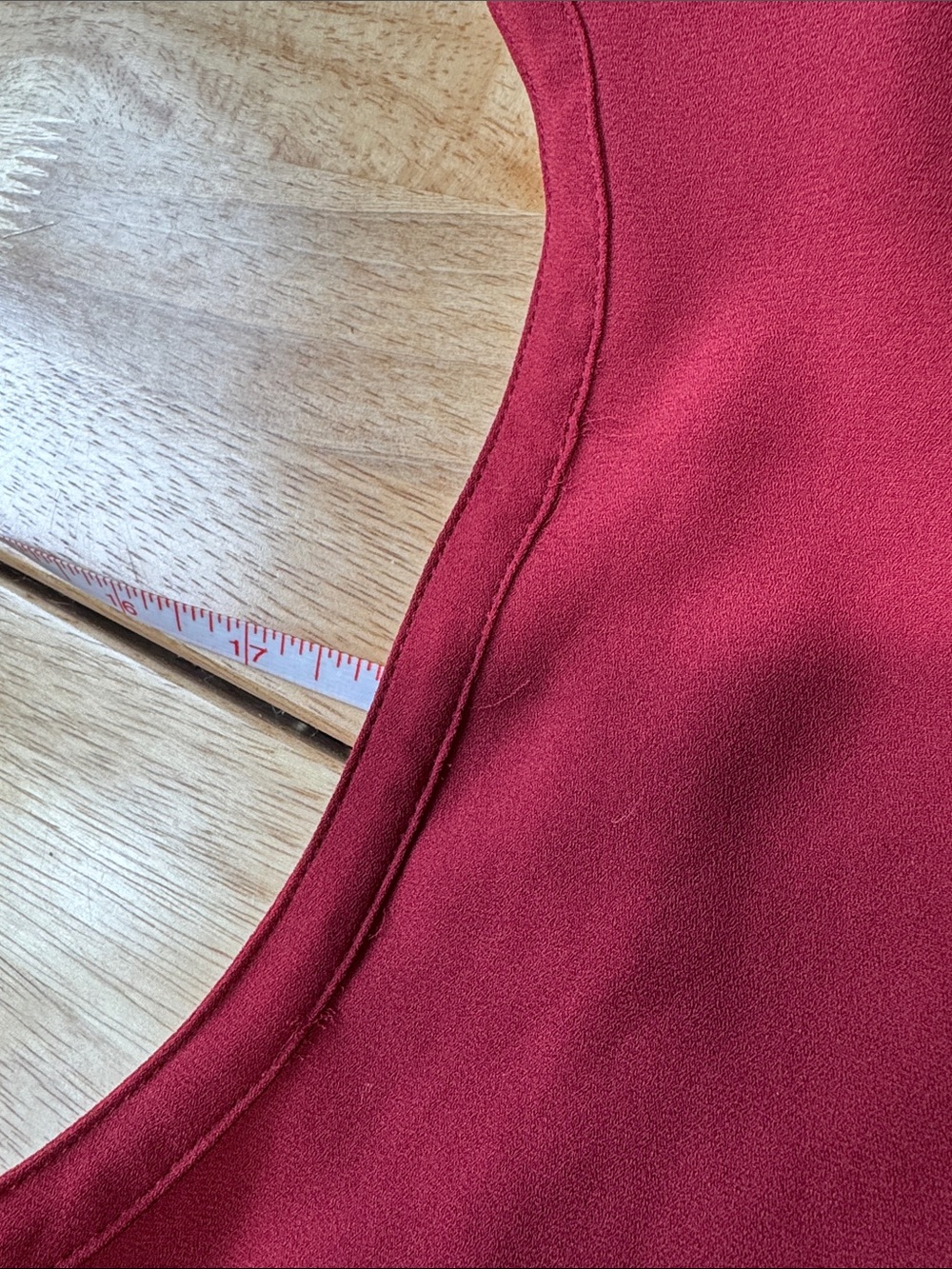 LOFT Sleeveless Henley Top in Raspberry - Picture 7 of 7